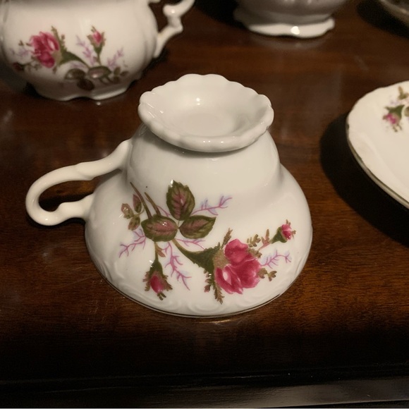 Vintage porcelain china tea set for six - Picture 6 of 9
